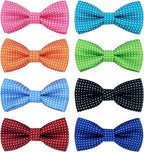 PET SHOW 12 Colors Plain Small Dogs Collar Embellishment Attachment Bow Ties Puppies Cats Collar Charms Accessories Slides Bowties for Birthday Wedding Parties Assorted Pack of 12 - Image 9