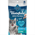 Blue Buffalo Tastefuls Mini Pures Natural Cat Treats, Chicken, Tuna, Salmon Variety Pack, 0.5 oz. Single Servings, 24-Count - Image 13