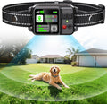 Attefine GPS Wireless Dog Fence collar system front view showing the digital LCD display screen.