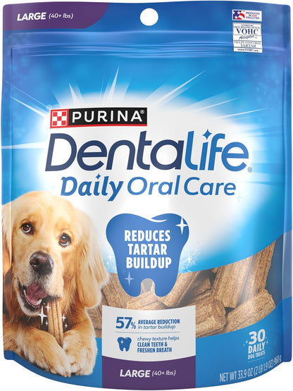 Purina DentaLife Made in USA Facilities Large Dog Dental Chews, Daily - 18 ct. Pouch - Image 13