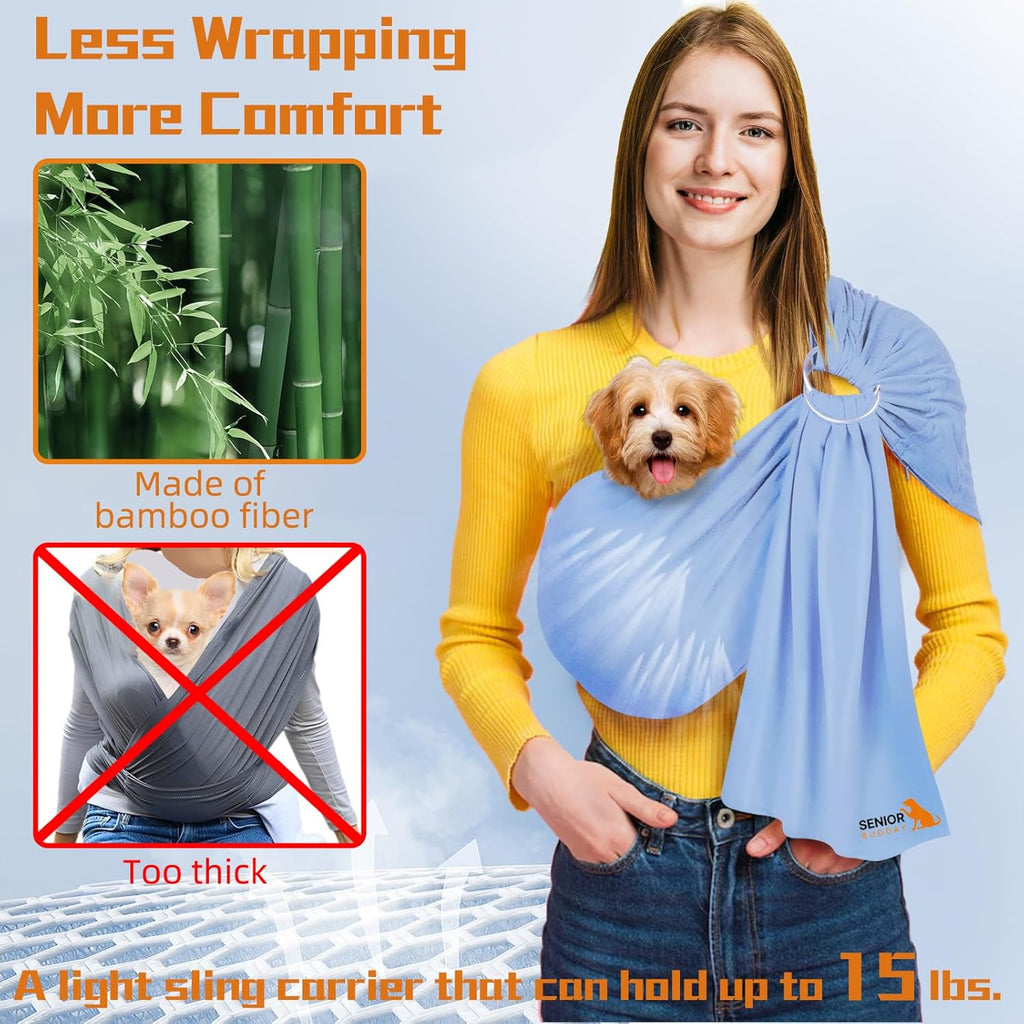 Close up of breathable fabric on Senior Budday pet carrier