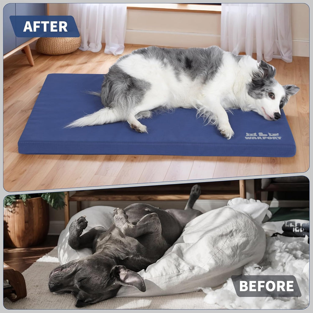 Warfort waterproof dog bed removable cover zipper detail