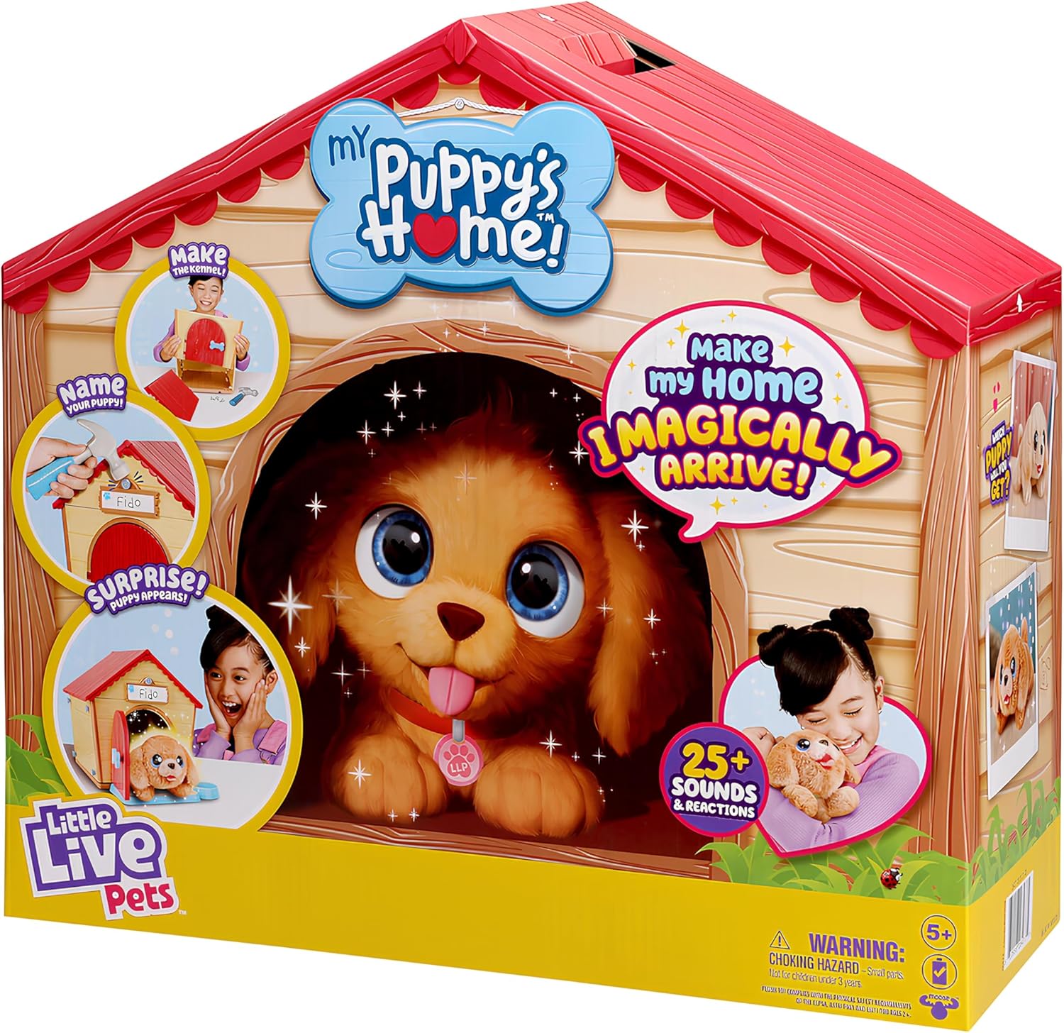 Little Live Pets My Puppy Home Playset front view of assembled doghouse
