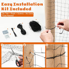 Installation hardware including zip ties and screws for pet safety net
