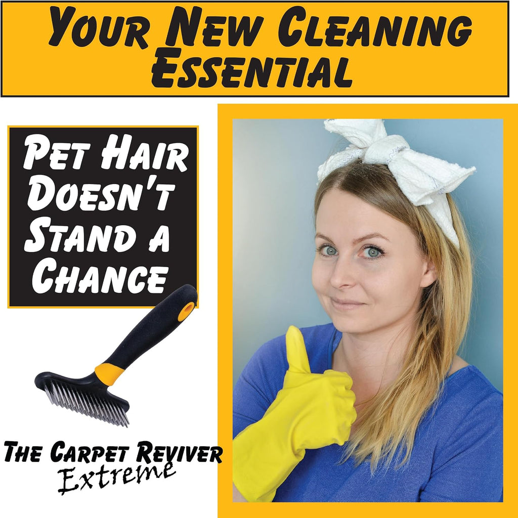 Johnny World Carpet Reviver Extreme removing pet hair from area rug
