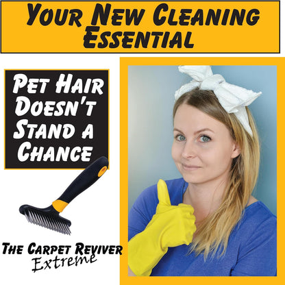 Johnny World Carpet Reviver Extreme removing pet hair from area rug
