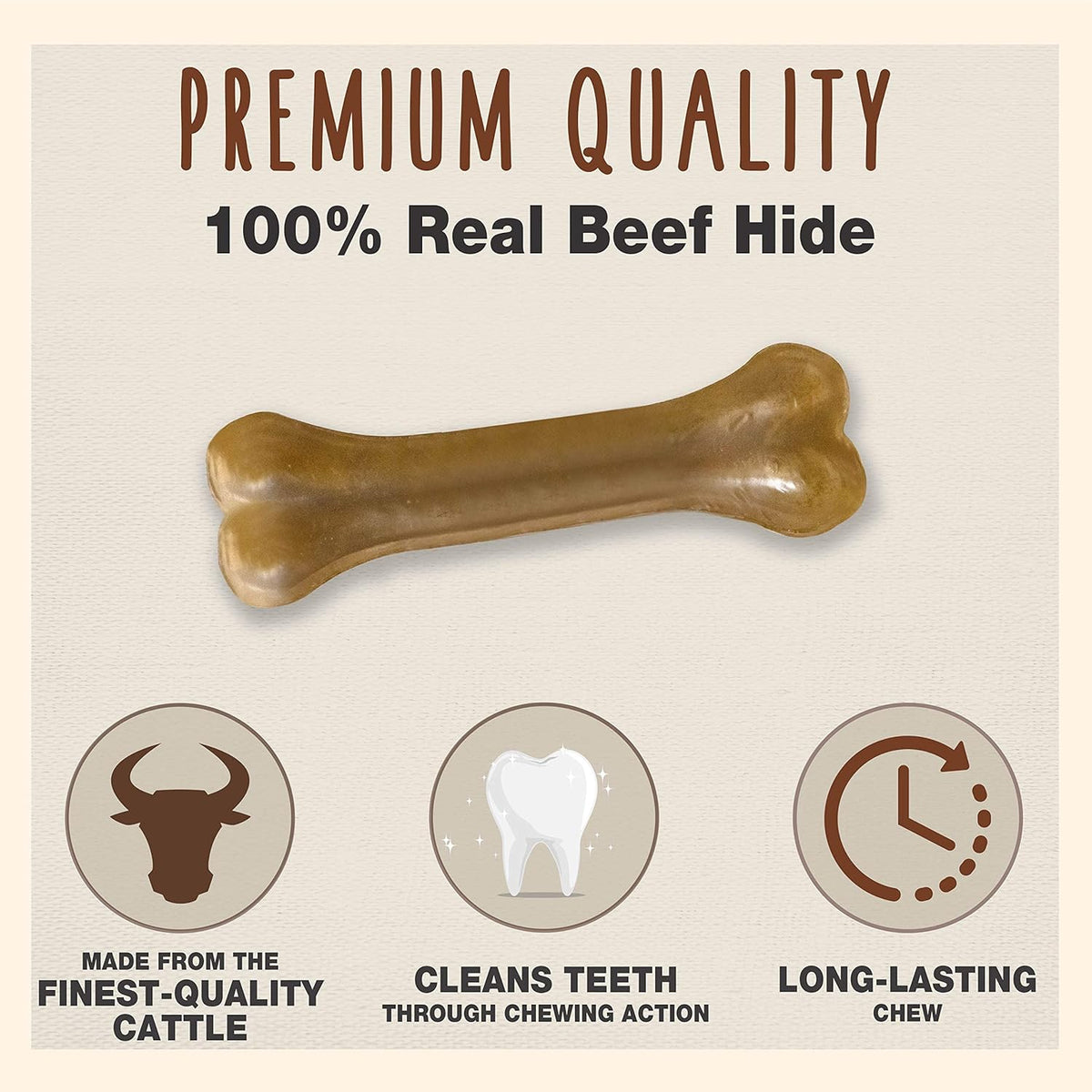 Cadet rawhide dog bones twelve count pack premium quality pet treats