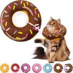 Seyezo Cat Cone Collar Soft, Adjustable Cat Recovery Collars Spay Cones to Stop Licking, Cute Donut E Collar After Surgery, Anti-Lick Recovery Elizabethan Collar for Kittens (Donut Pink, Small) - Image 13