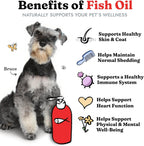 Vital Pet Life liquid omega three supplement bottle with pump dispenser for dogs and cats
