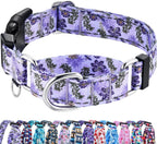 Reflective Martingale Collar for Dogs with Quick Release Buckle No Pull Training Dog Collars (Colorful Geometric, Medium) - Image 9