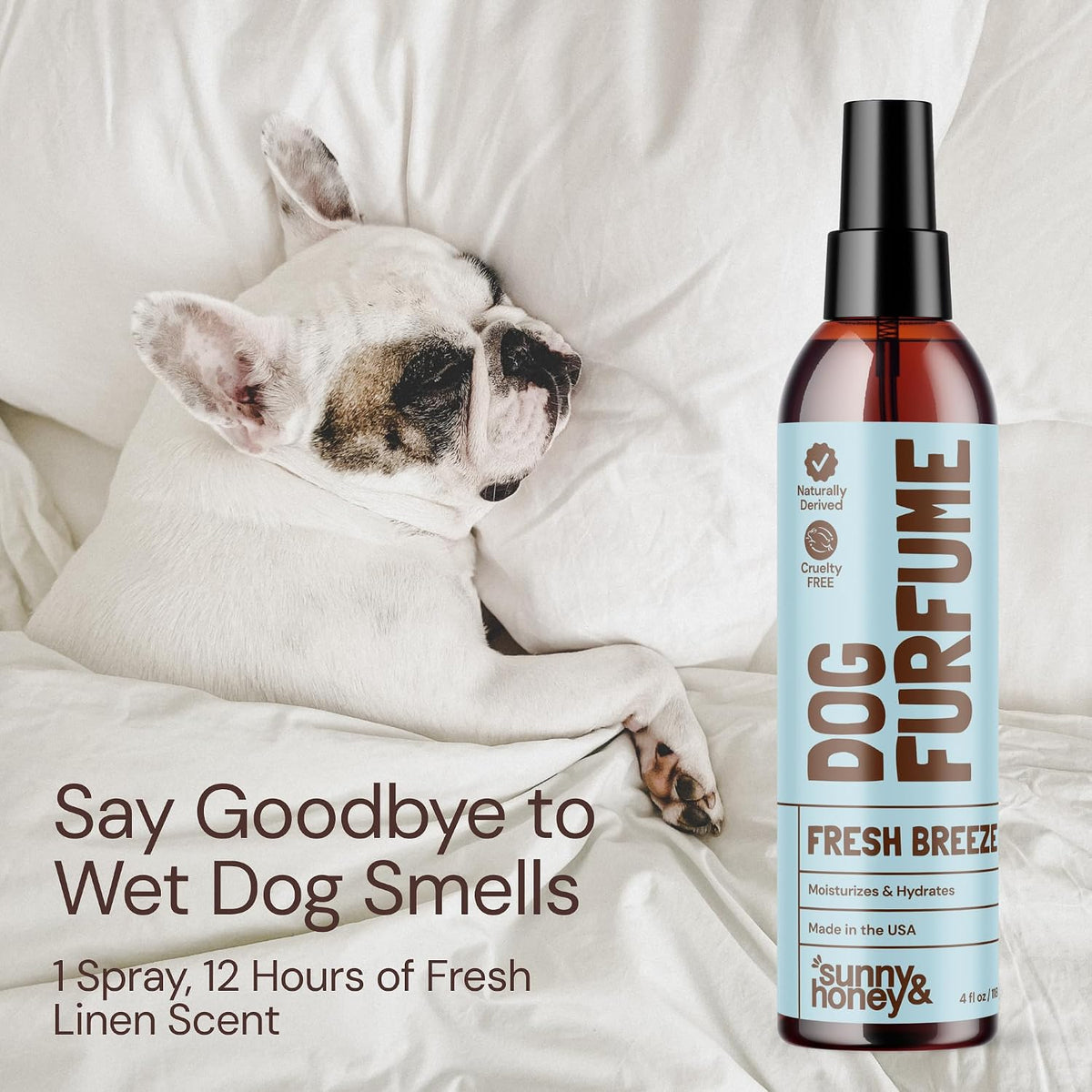 Sunny & Honey deodorizing pet cologne fresh breeze scent two pack.