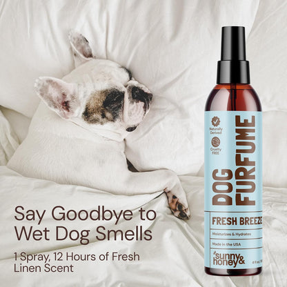Sunny & Honey deodorizing pet cologne fresh breeze scent two pack.