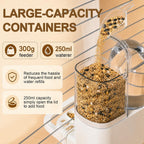 2-in-1 Quail Feeder and Waterer for Cage, Gravity Auto Bird Water Feeder - Image 5