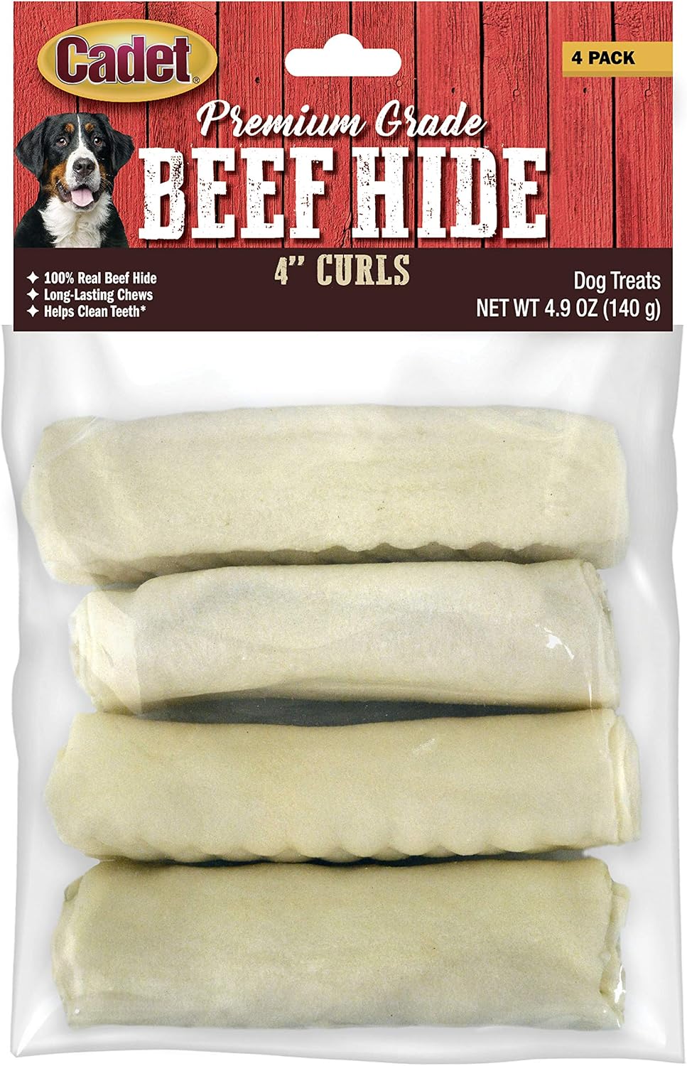 Cadet Premium Grade Pressed Beef Hide Bones, Long Lasting Rawhide Dog Chews, 6.5 Inch (12 Count) - Image 11