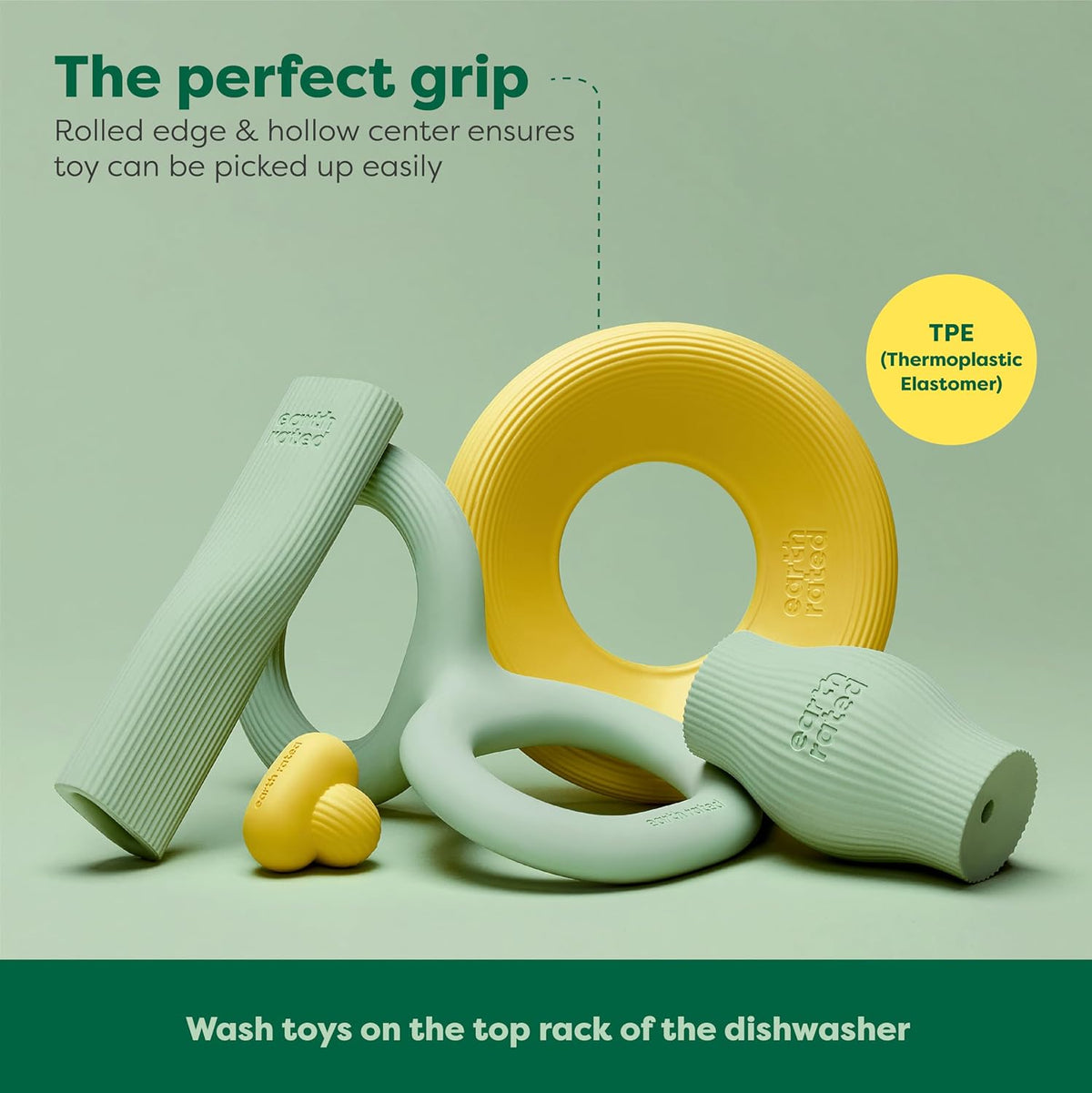Top view of Earth Rated interactive dog saucer toy