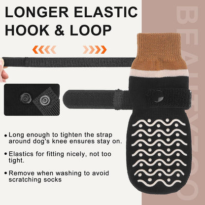 Beautyzoo dog socks packaging and product contents