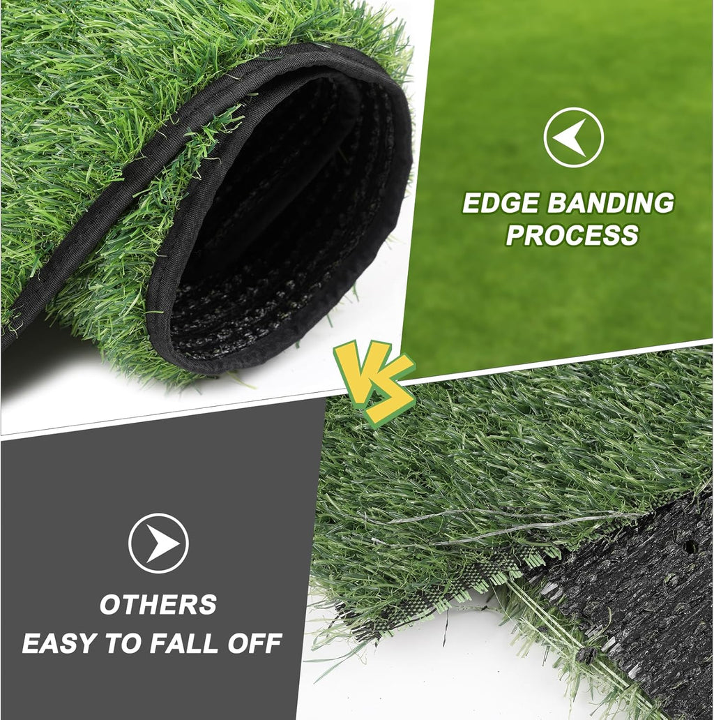 Close up of realistic artificial turf texture for pet potty