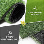 Close up of realistic artificial turf texture for pet potty