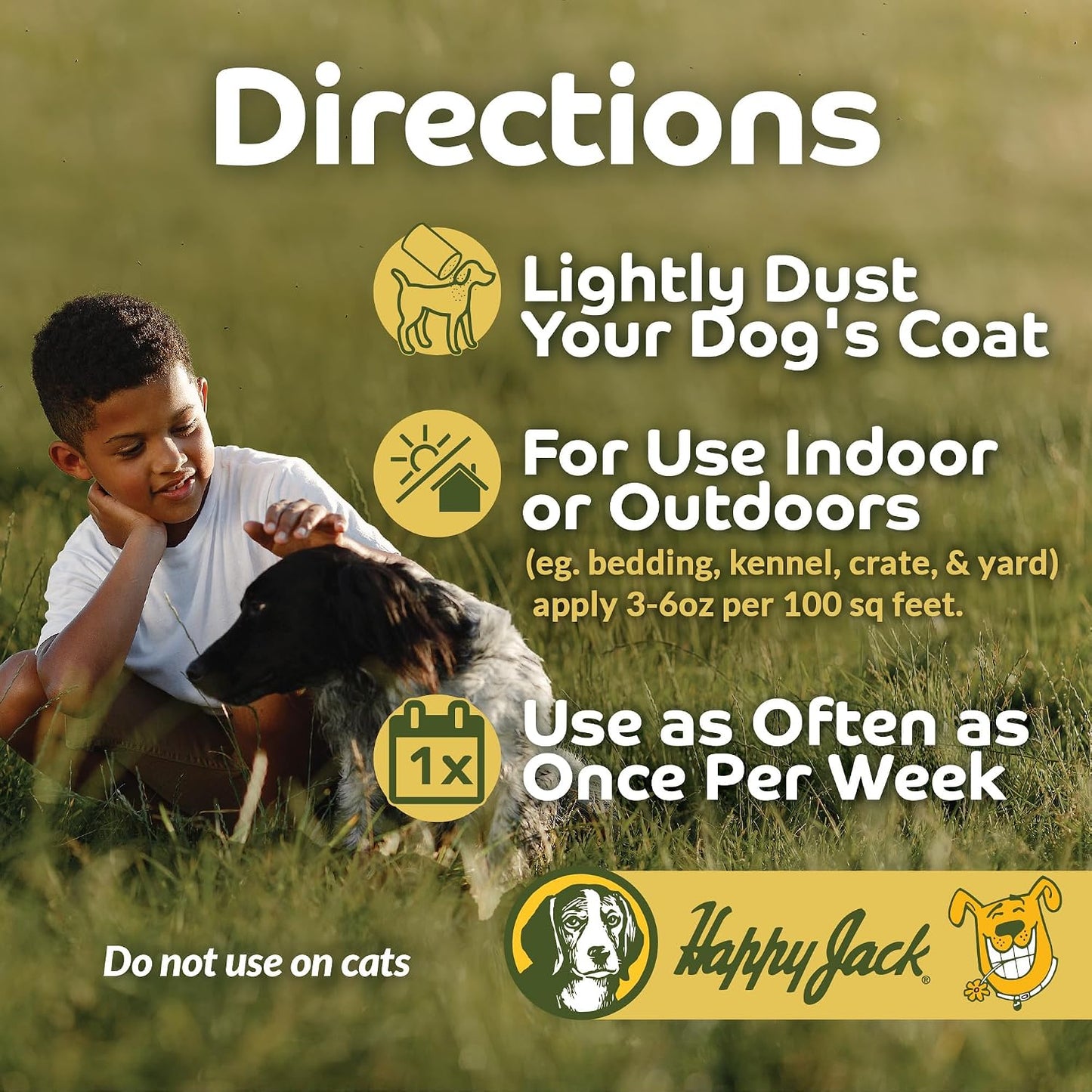Happy Jack tick and lice elimination dust for home carpets