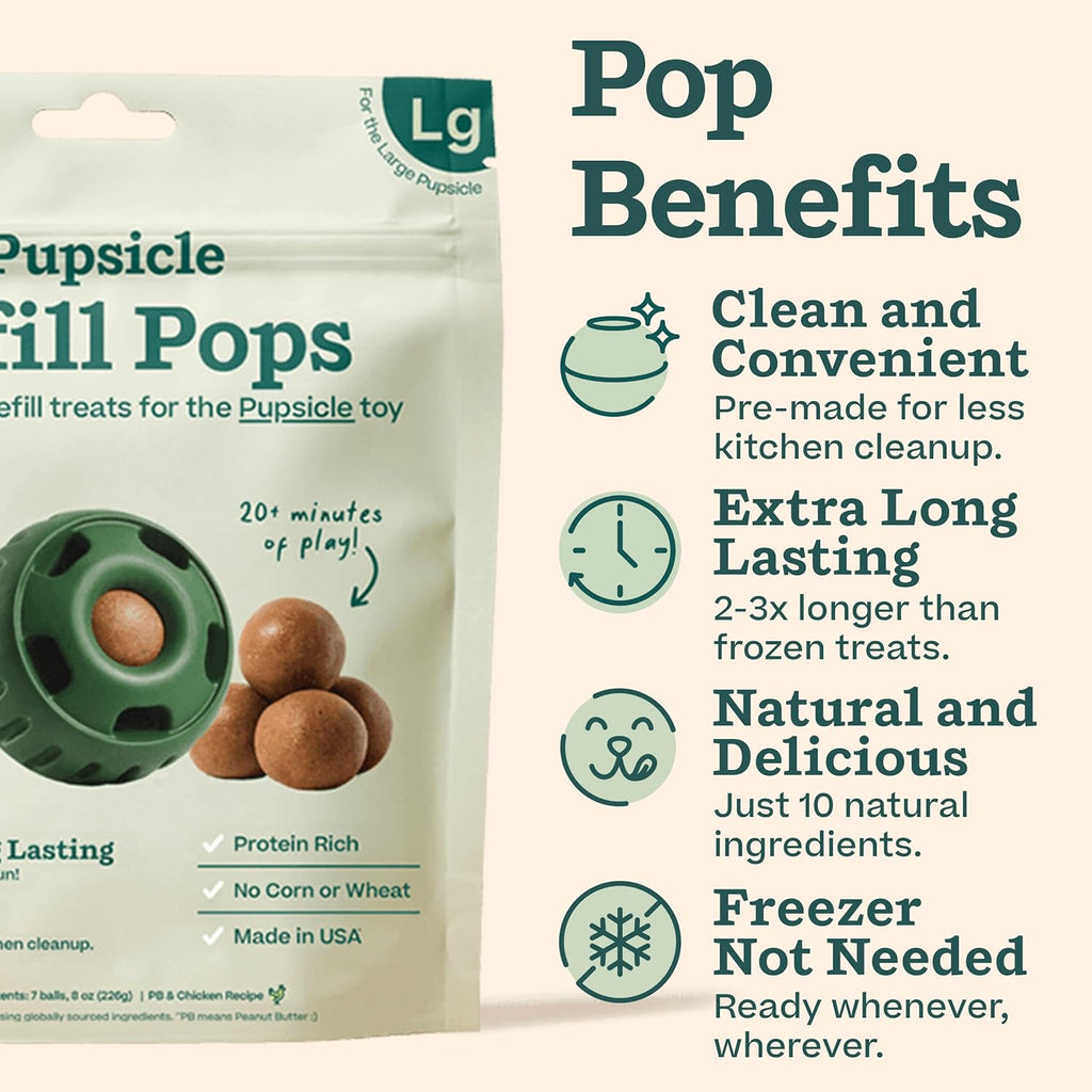Chicken flavored refill pops for Woof dog toy