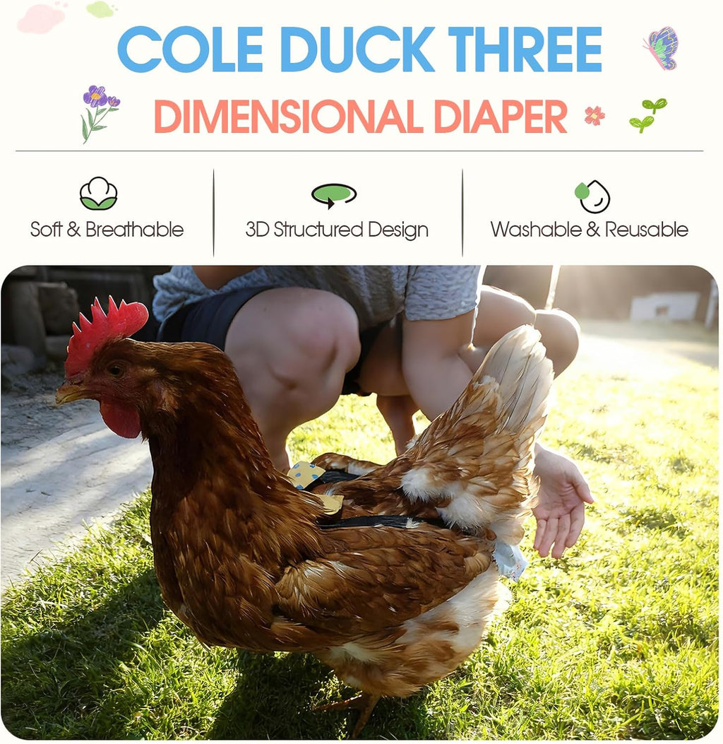 QBLEEV pet bird diaper shown with decorative bow detail