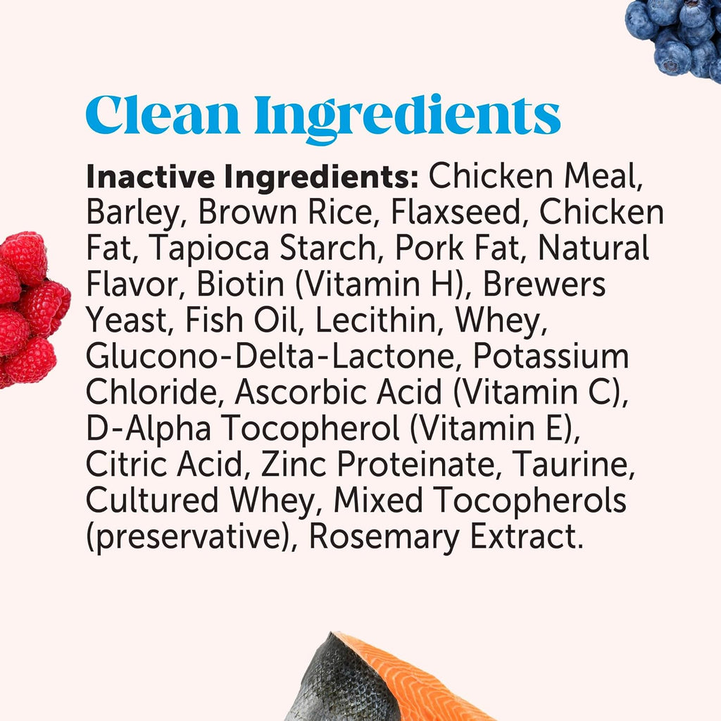 Pet Honesty dual texture crunchy shell creamy core feline vitamins presentation.