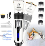 Dog Clippers for Grooming,Dog Grooming Kit for Heavy Thick Hair&Coats/Low Noise Rechargeable Cordless Hair Trimmer/Pet Shaver with Paw Trimmer for Small & Large Dogs Cats - Image 11