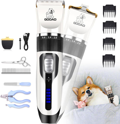 Dog Clippers for Grooming,Dog Grooming Kit for Heavy Thick Hair&Coats/Low Noise Rechargeable Cordless Hair Trimmer/Pet Shaver with Paw Trimmer for Small & Large Dogs Cats - Image 11