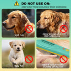 Close up of 3-row design for tick and flea removal