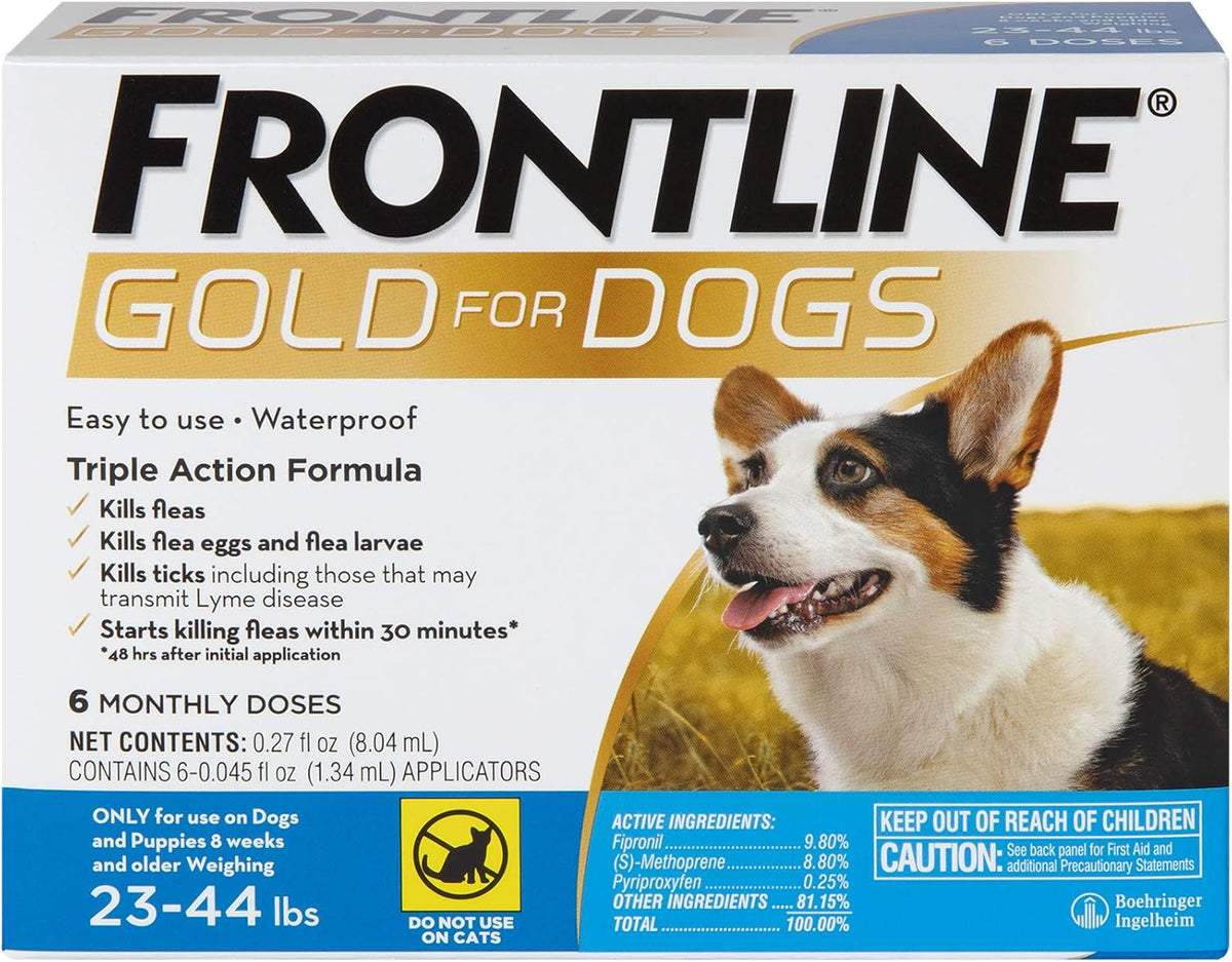 FRONTLINE Gold Flea & Tick Treatment for Medium Dogs Up to 23 to 44 lbs., Pack of 3 - Image 10