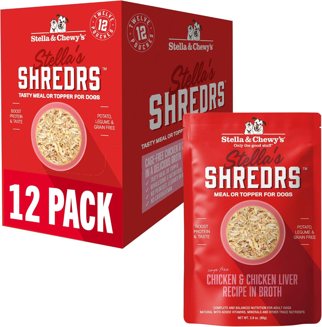 Stella & Chewy's Cage-Free Chicken Shredrs - Premium Dog Food Pouches - Perfect For Picky Eaters - 24 Pack, 2.8oz Each - Image 12