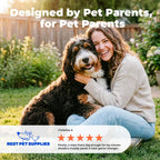Travel friendly 100 count pet grooming wipes pouch for quick outdoor cleanup.