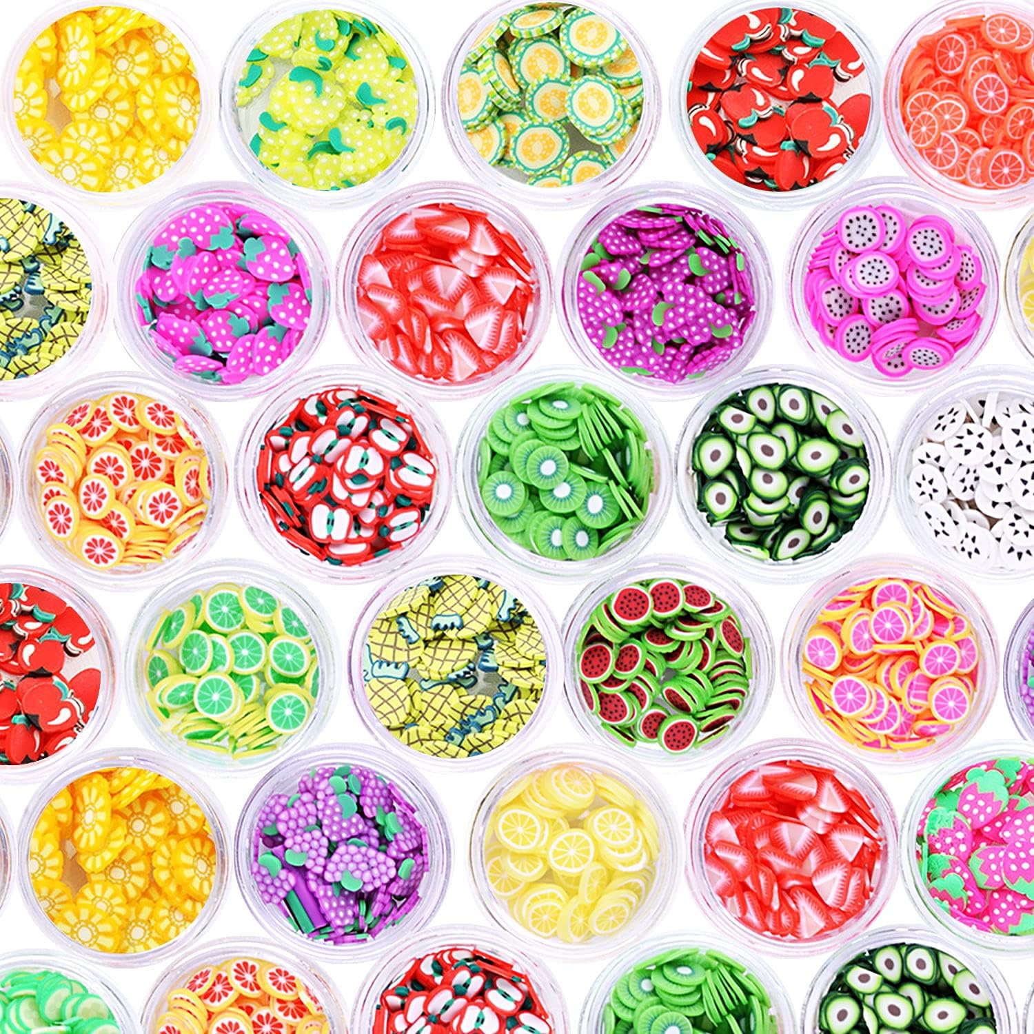 DIYCICO fruit slices charms twenty four box set front view for resin art
