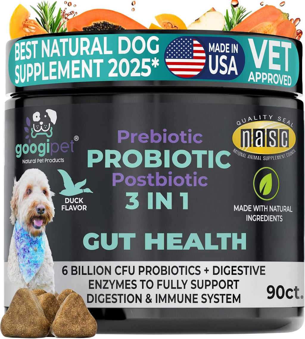 Googipet Premium Dog Multivitamin Chewable, Dog Vitamins and Supplements, Puppy Vitamins & Senior Dogs Probiotics for Gut Health + Vitamin C, Glucosamine for Dogs Joint Support (Chicken Flavor) - Image 10