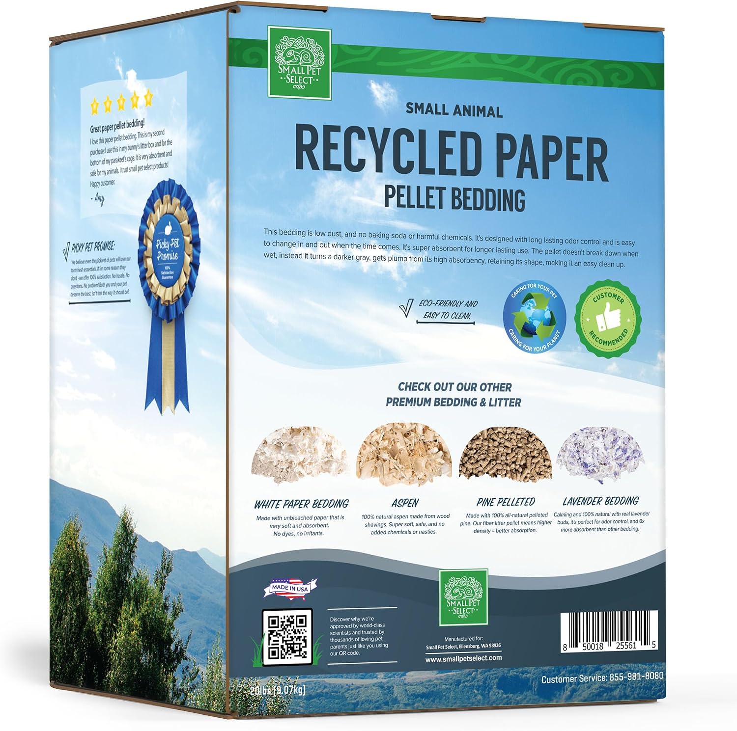 Close up view of eco-friendly recycled paper bedding texture