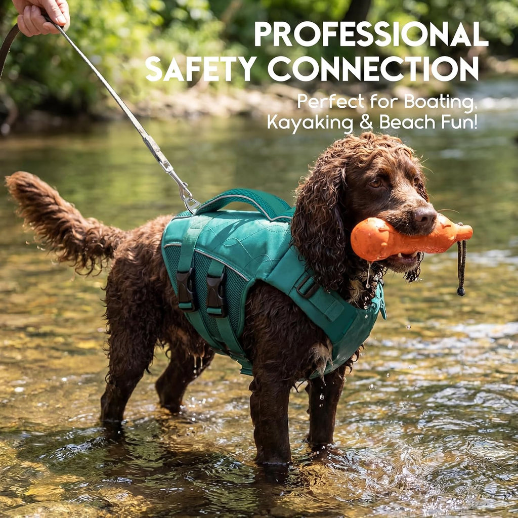 Asenku dog swimming safety vest packaged view authentic premium pet gear