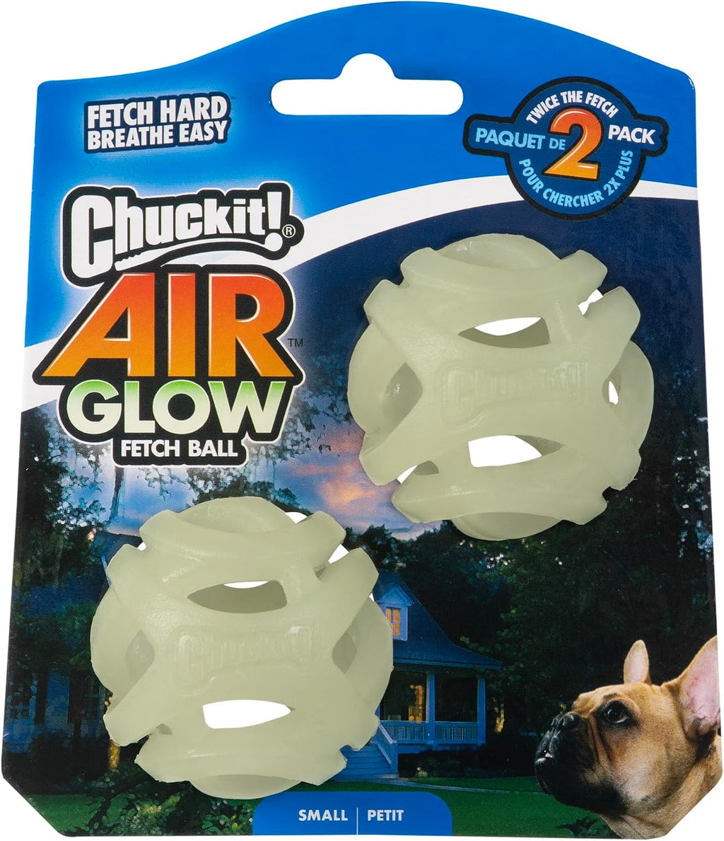 Chuckit! Air Glow Fetch Ball Dog Toy, Medium (2.5 Inch) Pack of 2, for Breeds 20-60 lbs - Image 9