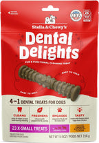 Stella & Chewy's Dental Delights - Freeze-Dried Raw Chicken Dental Treats for Small Dogs - Teeth Cleaning & Breath Freshening Chews with Ridges & Nubs - Made in USA - 10.5 oz - 21 Small Treats - Image 9