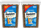 Temptations Cat Treats MixUps Surfer's Delight, Tuna, Shrimp, Salmon Flavor, Crunchy and Soft Cat Treats, 16 oz. Tub - Image 15