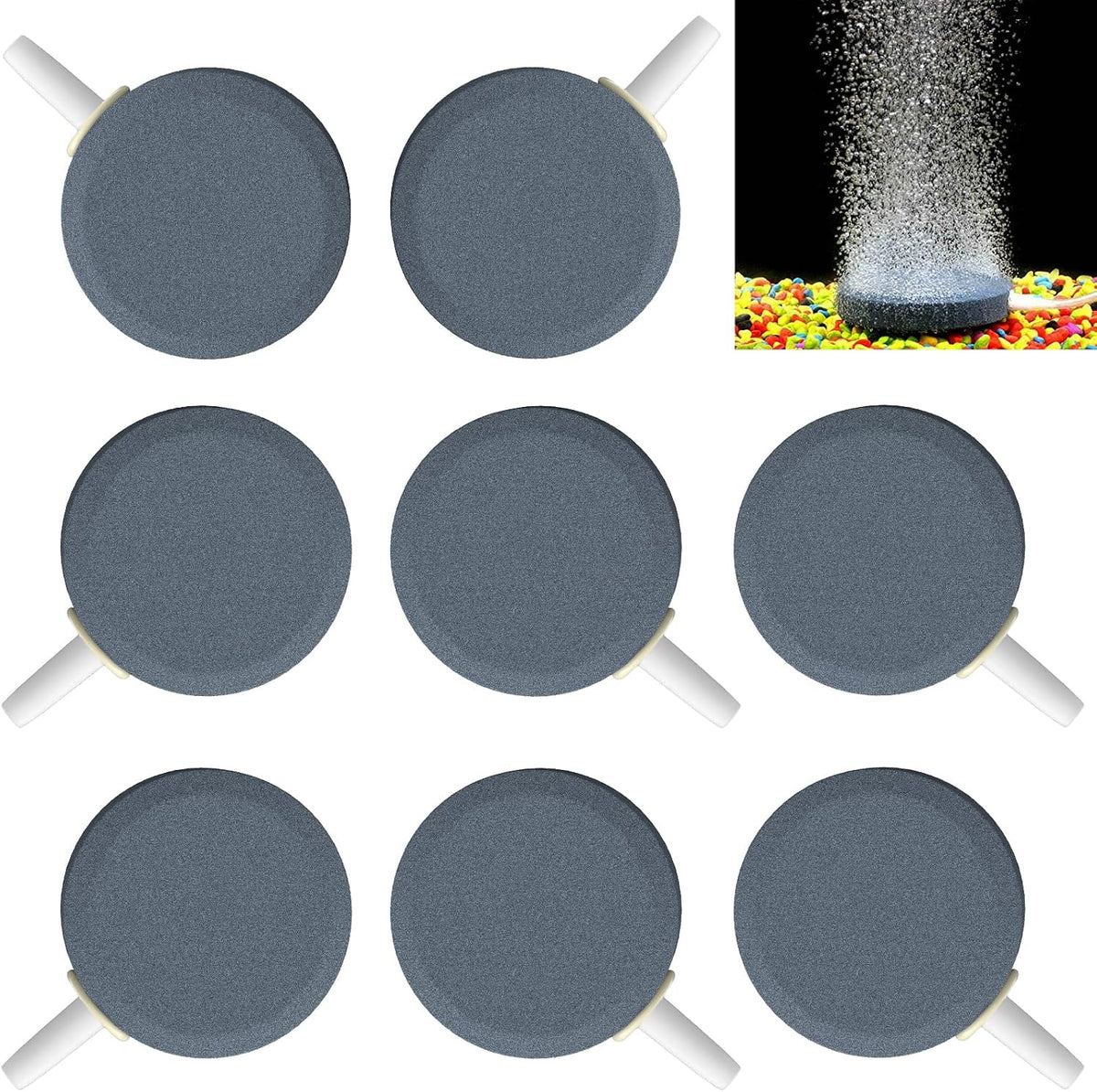 Packaging and contents of Pawfly air stone disc set