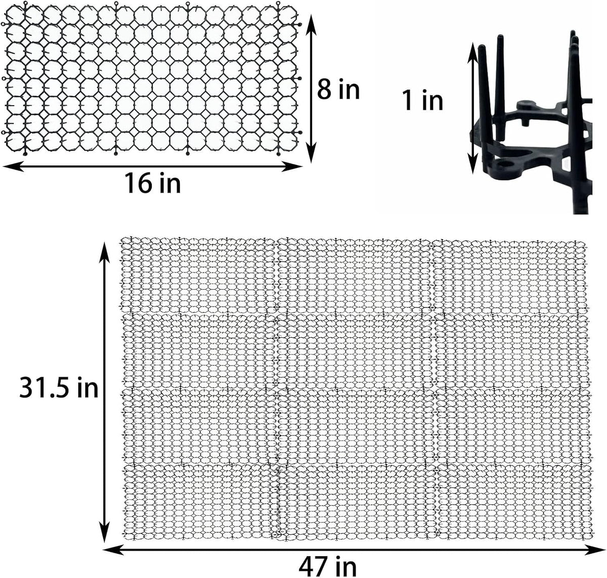 Interlocking feature of Fhiny cat training network mats