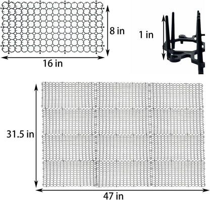 Interlocking feature of Fhiny cat training network mats