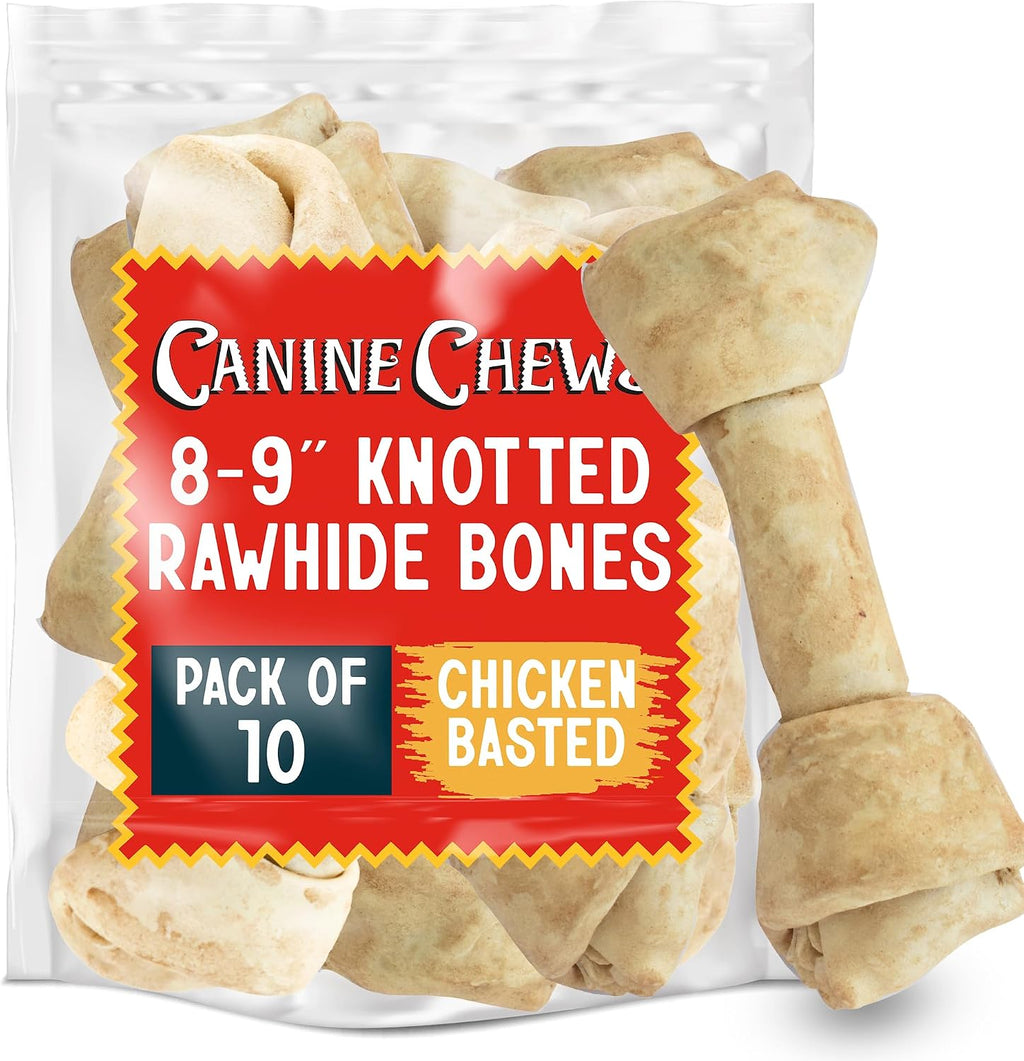 Canine Chews extra large rawhide dog bones front view packaging