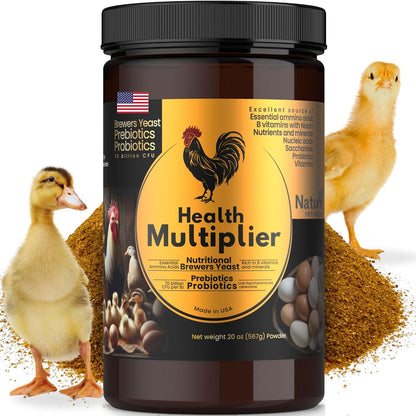Brewer's Yeast + Probiotics + Niacin + Vitamins Supplement for Ducks, Chickens and Poultry. (Molt Recovery, Severe Stress, Egg Quality and Development) 10-Ounce Resealable Foil-Lined Pouch - Image 11