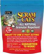 Cat Scram granular repellent spread on grass