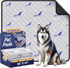 WanpeeGoo Washable Pee Pads for Dogs, 2Pack Reusable Puppy Pads, Super Absorbent & Leakproof Dog Pads, Anti-Slip Dog Pee Pads for Puppy Training & Incontinence, Feather Pattern 36"x41" - Image 15