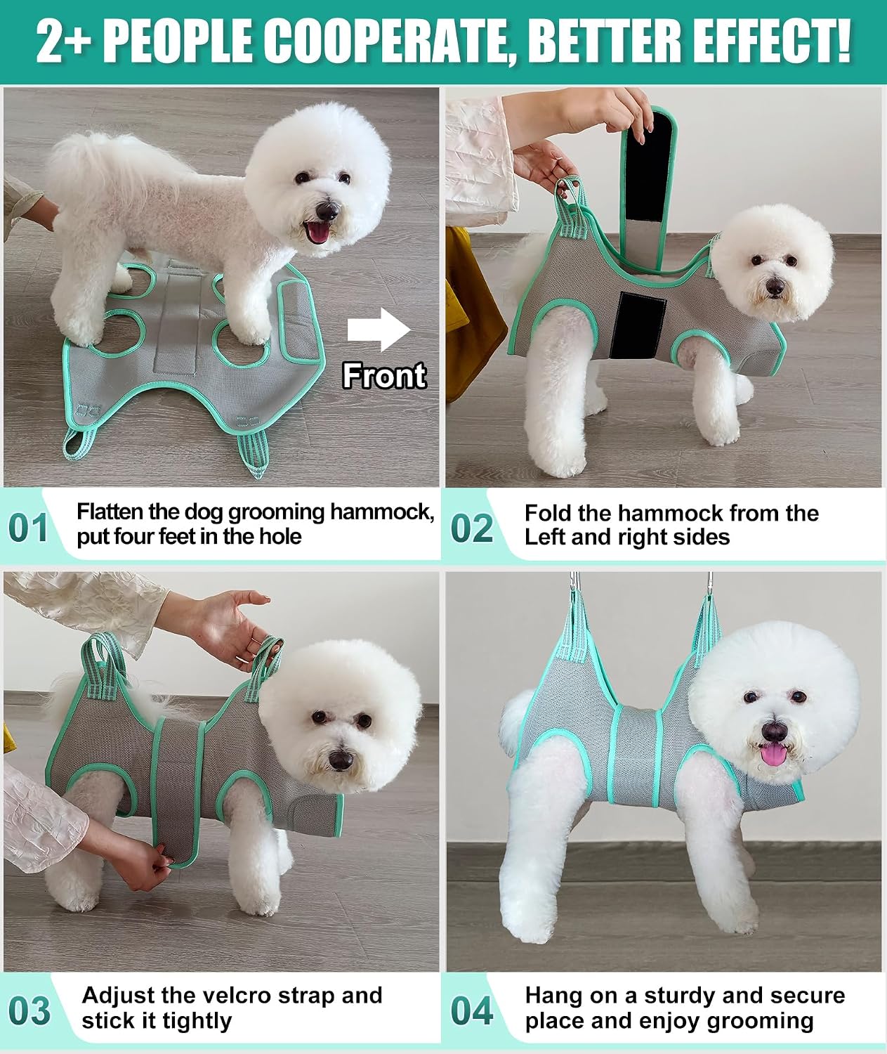 Detailed view of heavy duty carabiner for grooming harness