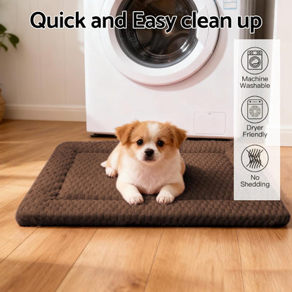 Fogkiss dog bed mat shown on a living room floor