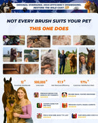 Professional grooming brush for long-haired cats and dogs