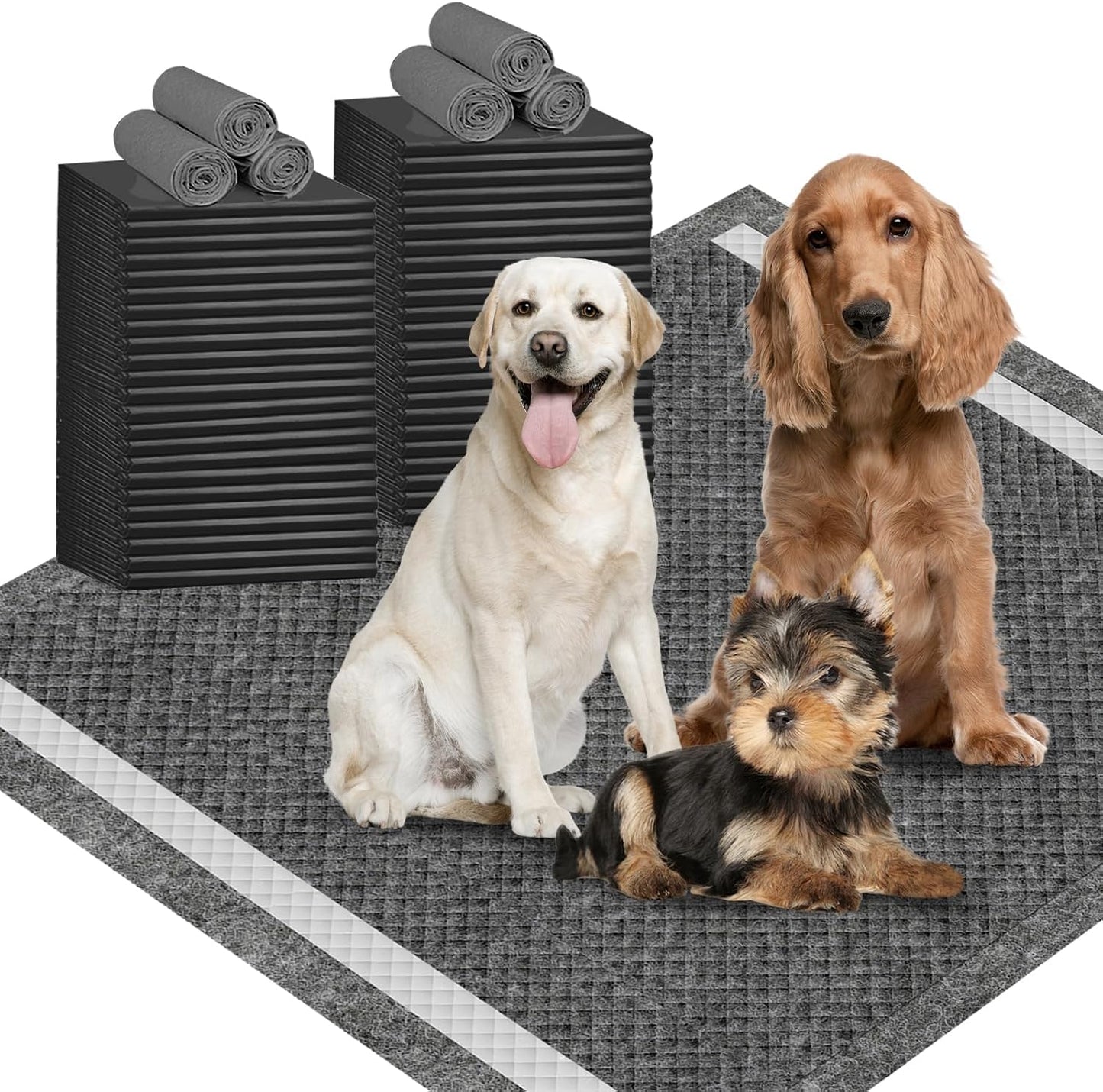 IMMCUTE XXL Puppy Pads 36"X44", 30 Ct, Jumbo-Size Dog Training Pads for Large Breed or Multiple Dogs, Pee Pads Extra Large with Adhesive Strip, Odor Control Dog Potty Pads - Image 10